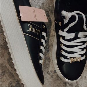 Juicy Couture Platform Black Gold & White sneakers